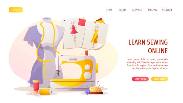 طراحی سایت آموزشگاه خیاطی در کاشان با پورتفولیو آنلاین