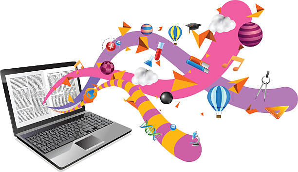 کتاب الکترونیکی روی لپ تاپ - طراحی وبسایت اقامتگاه بومگردی