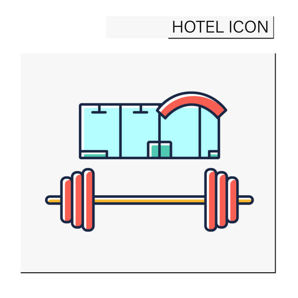 آیکون رنگی مرکز تناسب اندام - رزرو آنلاین باشگاه بدنسازی، طراحی سایت، جذب مشتری باشگاه بدنسازی