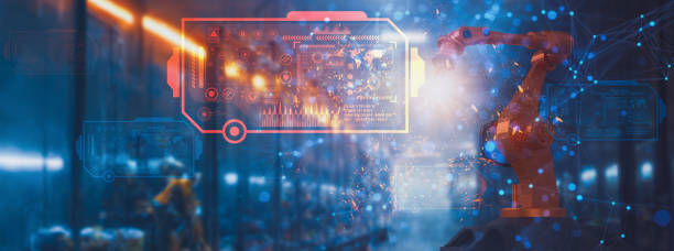 کارخانه هوشمند و مدرن با فناوری Industry 4.0، نمادی از تحول دیجیتال ریختهگری و اتوماسیون سفارشات صنعتی