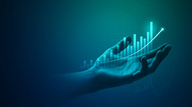 نمودار افزایش فروش اینترنتی با دیجیتال مارکتینگ یکپارچه