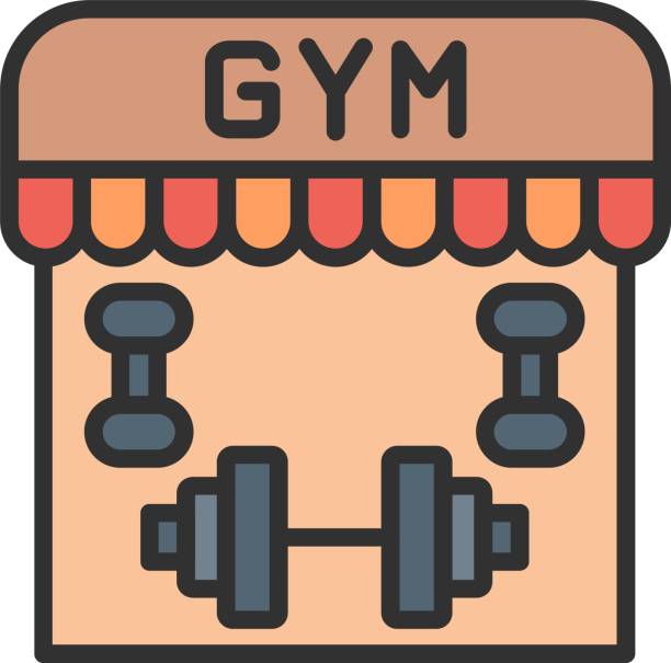 آیکون باشگاه بدنسازی و نماد دیجیتال مارکتینگ و سئو محلی برای جذب ورزشکاران در کرج