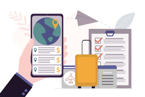 دست در حال نگه داشتن موبایل با اپلیکیشن انتخاب مکان و رزرو - سئو فوق محلی و طراحی سایت رزرو مبتنی بر تصویر برای خدمات نظافت کرج