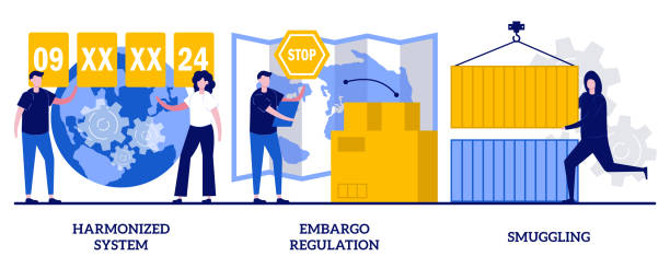 گرافیکی از پیچیدگیهای صنعت لجستیک و گمرک و نقش استراتژی گمرکی و نرم افزار یکپارچه در مدیریت و تسریع ترخیص کالا