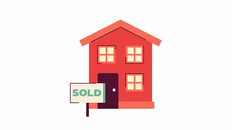 فروش فوری ویلا در پردیس ۱۴۰۵: تابلوی فروش رفته ملک با انیمیشن دو بعدی برای جلب اعتماد خریداران تهرانی