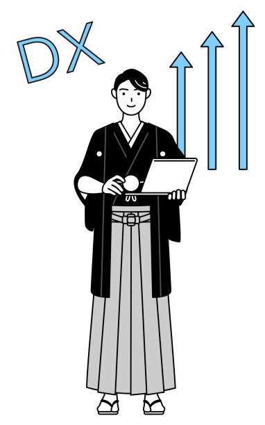 طراحی تجربه کاربری هوش مصنوعی در تحول دیجیتال عطاریهای سنتی همدان - مدیر کسبوکار سنتی در حال مشاهده نمودار رشد پس از پیادهسازی UX و AI