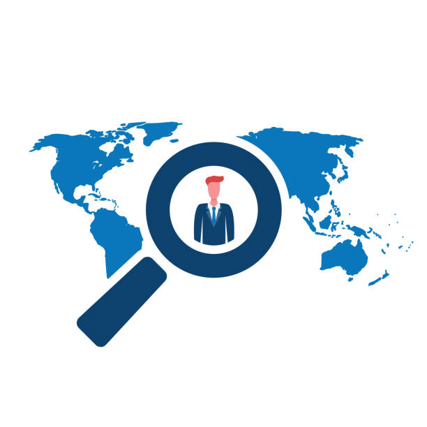 گروهی از افراد در حال کار با نمودارها، نمادی از مدیریت منابع انسانی و پروندههای مهاجرت با استفاده از نرم افزار CRM و استراتژی سئو دوزبانه برای دفاتر مشاوره در اهواز