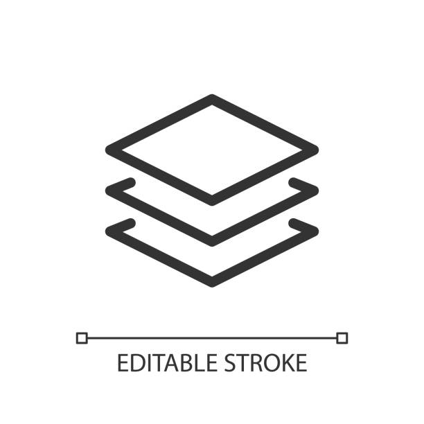 آیکون رابط کاربری خطی پنل لایهها با طراحی پیکسلی - نمایش هنر نصف جهان در فضای دیجیتال: استراتژی جامع بهینهسازی تجربه کاربری و طراحی سایت گالری مجازی برای گالریهای هنری اصفهان