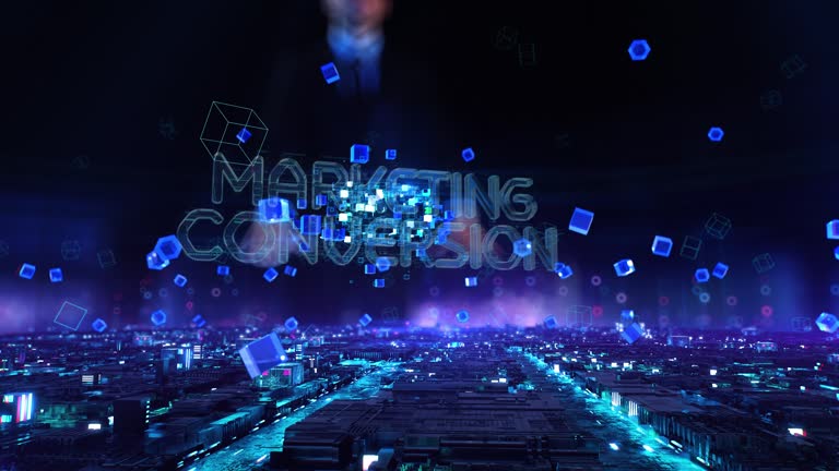 تاجر در حال کار با واقعیت مجازی در دفتر، نشاندهنده استراتژیهای مدرن بازاریابی و تبدیل مشتری در حوزه برندینگ دیجیتال موسیقی