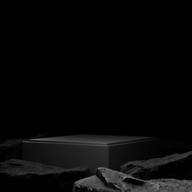 پایه نمایش محصول طلایی برای برندینگ دیجیتال طلا و جواهر اصفهان