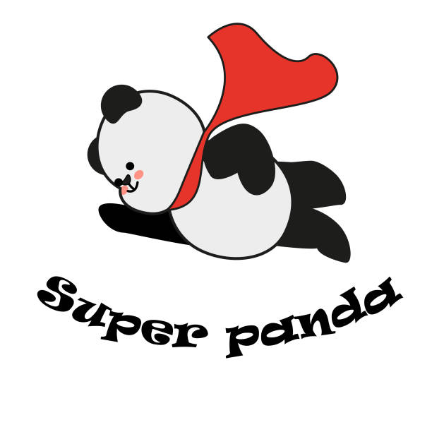 پاندای ابرقهرمان با شنل قرمز و عنوان سوپر پاندا نمادی از امنیت سایت کودک در مشهد