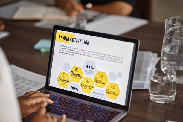 از گلاب شیراز تا برندینگ دیجیتال - شخصی در حال تایپ بر روی لپتاپ و تجزیه و تحلیل دادهها - تولید محتوای سئو، بازاریابی آنلاین