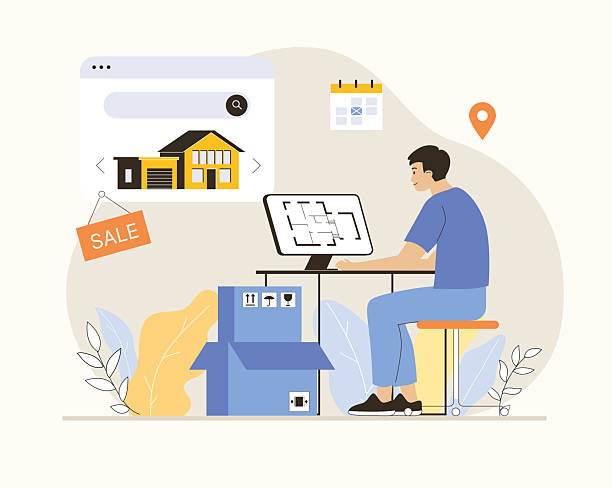 مردی در حال استفاده از اپلیکیشن اجاره ویلا برای پیدا کردن ویلا لوکس در چالوس با استفاده از طراحی وبسایت پیشرفته و بهینهسازی تجربه کاربری