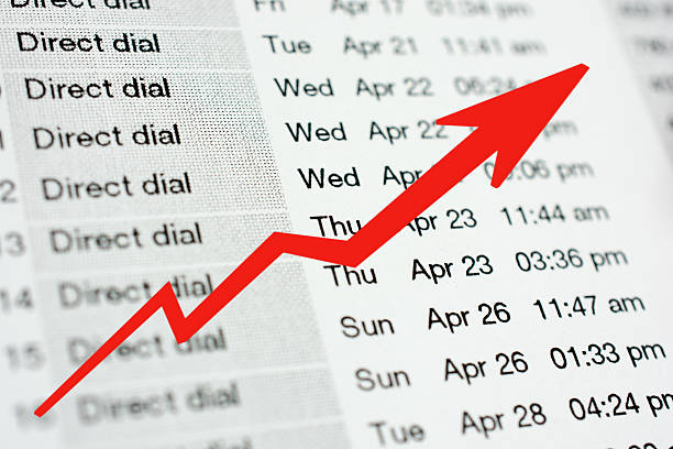 بخش تماسهای خروجی در قبض تلفن همراه با فلش، نشانگر تحلیل دادههای ارتباطی و بهینهسازی تعاملات با مشتری - مدیریت هوشمند اقامتگاه