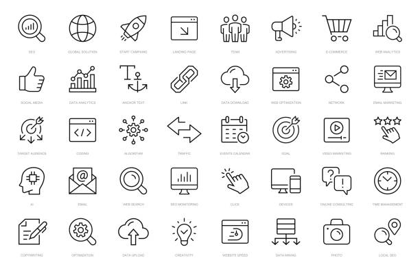 طراحی وبسایت و بهینه سازی سایت خدماتی برای تعمیرات فوری در کرج - آیکونهای سئو