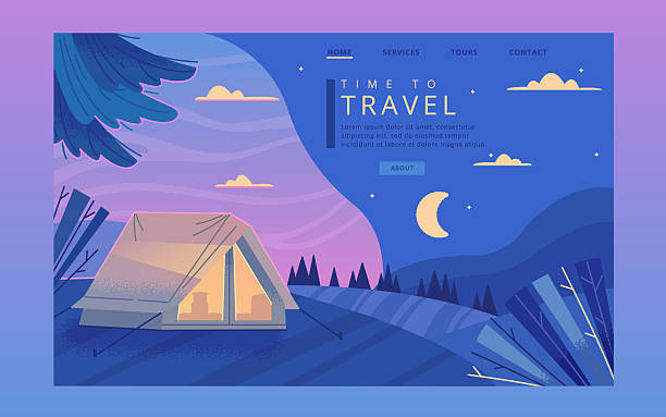 طراحی وبسایت طبیعتگردی با تمرکز بر UI/UX برای کمپینگ در طبیعت بکر اردبیل و جذب طبیعتگردان