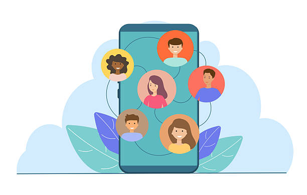 تصویر شبکههای اجتماعی و ارتباطات دیجیتال، نمادی از برندینگ دیجیتال ساز و سئو بینالمللی موسیقی