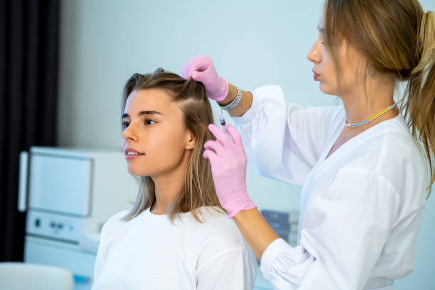 تضمین اعتماد بیماران در تبریز: متخصص در حال انجام خدمات درمانی پوست و مو - کلینیک پوست و مو، موفقیت سئو سلامت