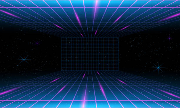 تصویر پسزمینه دیجیتال با افکت مهآلود برای پلتفرم آنلاین موسیقی و سئو پینو سایت