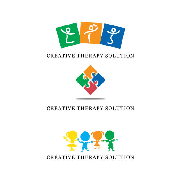 طراحی سایت کلینیک کاردرمانی: لوگو و هویت بصری کلینیک کاردرمانی برای کودکان - برندینگ کلینیک کاردرمانی