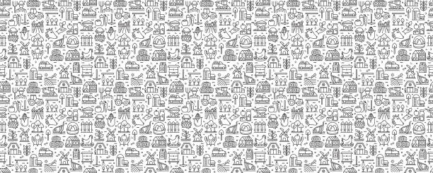 آیکونهای مرتبط با دامداری هوشمند و طراحی وبسایت فروشگاهی B2B