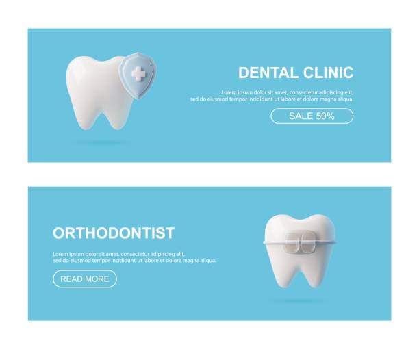 دندانهای سالم و بریس ارتودنسی، طراحی UX بیماران و بازاریابی کلینیک ارتودنسی