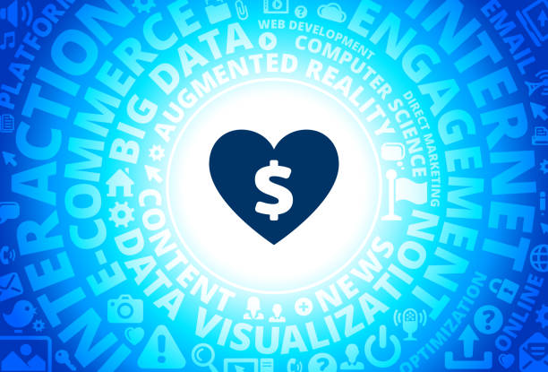 نمادهای عشق، پول و فناوری مدرن - برندینگ دیجیتال پزشکی، بازاریابی دیجیتال فوق تخصص قلب، سئو پزشکان