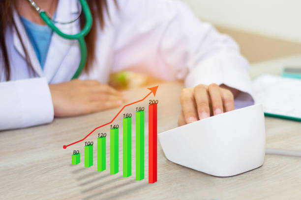 دکتر با دستگاه فشارسنج – مدیریت اعتبار آنلاین، افزایش اعتبار پزشک