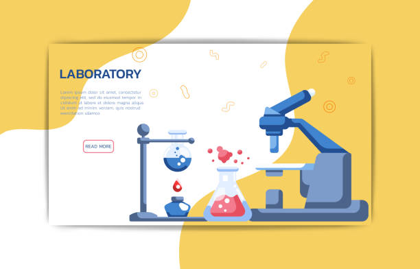 قالب صفحه فرود آزمایشگاه علمی، نمونهای از طراحی سایت پاتوبیولوژی با تمرکز بر توسعه وب پزشکی
