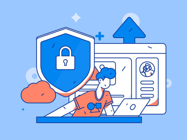 پشتیبانی سایت کلینیک و امنیت سایبری با وردپرس پزشکی برای مراکز فیزیوتراپی در شیراز: مفهوم امنیت شبکه تجاری با دستکش های جراحی - امنیت سایبری وردپرس