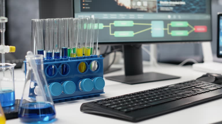 توسعه وب و پشتیبانی امن با وردپرس پزشکی برای آزمایشگاههای پاتوبیولوژی در شیراز: محلولهای شیمیایی در فلاسکهای آزمایشگاهی