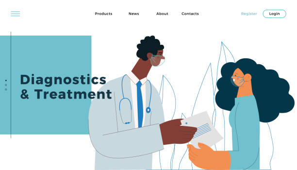 طراحی سایت پزشکی نوین برای کلینیکهای دندانپزشکی تخصصی در شیراز: متخصص پزشکی و بیمار در حال تصمیمگیری