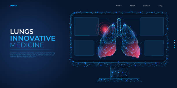 سایت فوق تخصص ریه و بهینه سازی وبسایت درمانی با مدل سه بعدی ریه