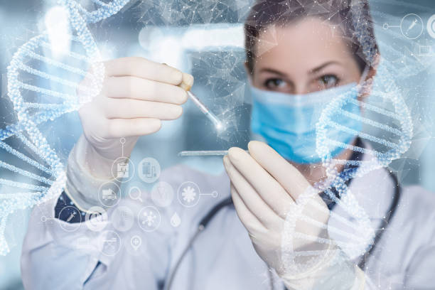 مفاهیم آزمایش مولکول DNA - ارتقاء تجربه بیمار با طراحی UX هوشمند و نوبتدهی آنلاین برای متخصصین ژنتیک پزشکی در اصفهان: وبسایت سلامت 2026