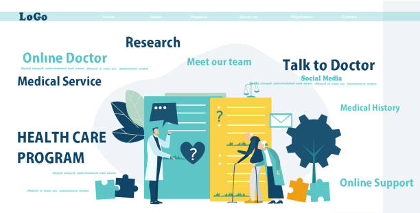 طراحی سایت پزشکی با تمرکز بر تعامل انسانی و بهینهسازی تجربه کاربری بیمار، نشانگر اعتماد و سهولت نوبتدهی آنلاین