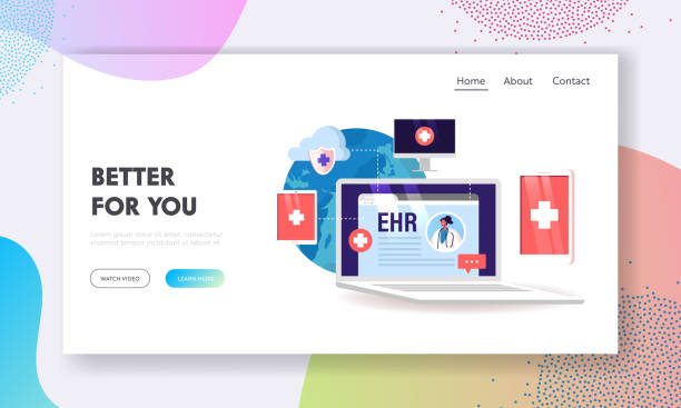 طراحی پرتال نوبتدهی آنلاین و CRM پزشکی برای کلینیک ارتودنسی در تهران: قالب صفحه فرود سیستم سوابق الکترونیک سلامت
