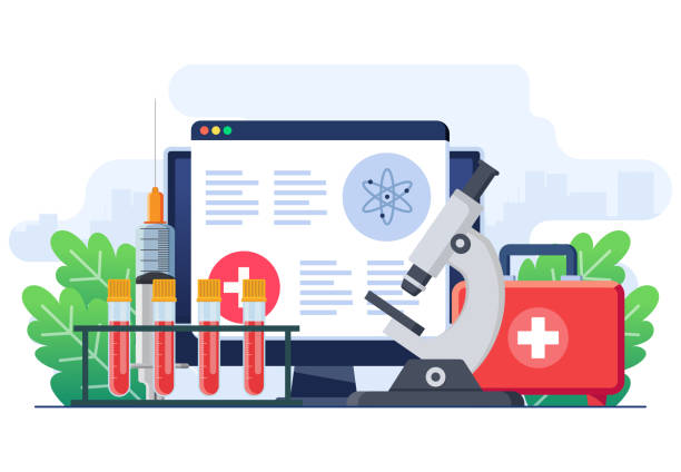 بررسی نمونههای خون در آزمایشگاه توسط میکروسکوپ - بهینهسازی سایت پاتوبیولوژی، پشتیبانی وبسایت پزشکی