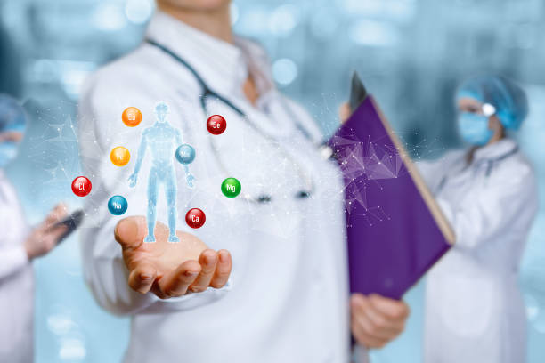 طراحی UX بیماران و CRM پزشکی برای مراکز فیزیوتراپی در تبریز - مفهوم حمایت از سلامت بیماران با یک مجموعه ویتامین، نشاندهنده اهمیت مراقبت جامع و پیشگیرانه در درمان.