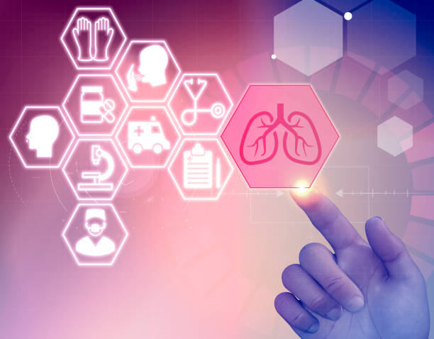 برندینگ دیجیتال پزشکی و سئو تخصصی برای فوق تخصصین ریه و ICU در رشت: لوگوهای سلامت و نمایشگر تعاملی