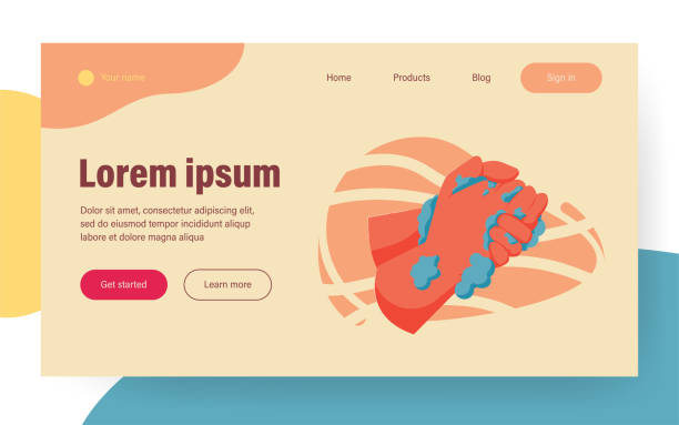 برندینگ دیجیتال پزشکی و اهمیت نظافت و بهداشت در کلینیک: دستهای انسان در کف صابون