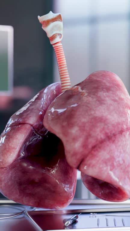 طراحی UX بیمارمحور و نوبتدهی آنلاین برای فوق تخصص گوارش و کبد در شیراز - ریه انسان و سیستم تنفسی (مثال برای تصویر پزشکی)