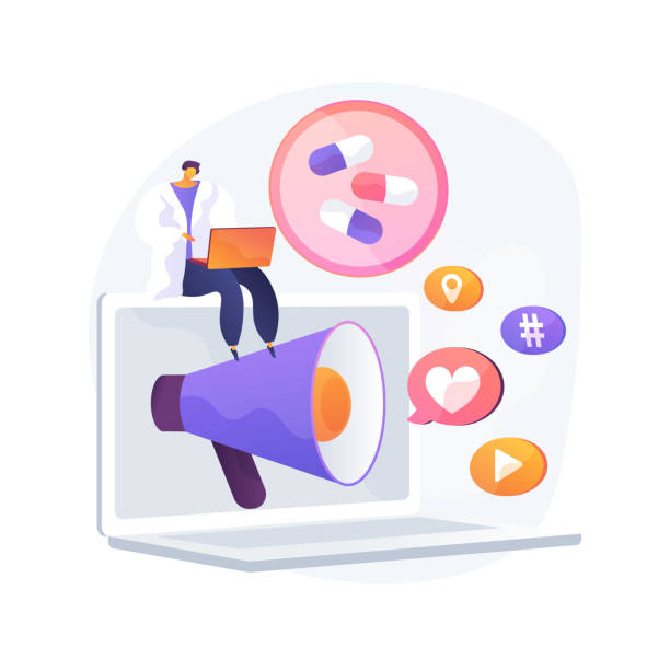 تصویر گرافیکی از بازاریابی دارویی و سلامت، نشانگر بازاریابی دیجیتال درمانی و استراتژی سئو سلامت 2026