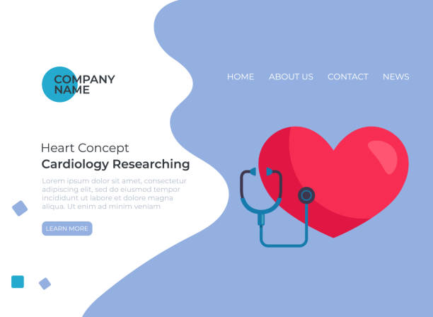طراحی سایت پزشکی نوین و سئو سایت متخصصین قلب - تصویر مفهوم قلب و کاردیولوژی