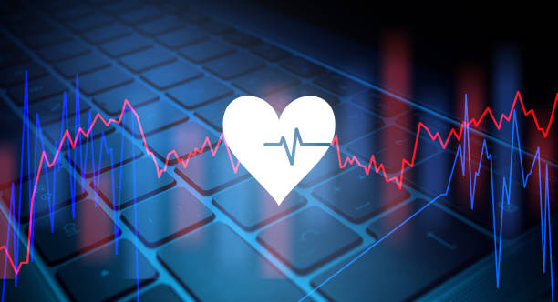 کیبورد با نور آبی و پالس قلب - امنیت مراکز عصبی در شیراز