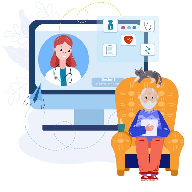 طراحی تجربه کاربری مراکز درمانی و وبسایت درمانی سالمندان: مشاوره تلفنی پزشک با سالمند در منزل در یزد - 2026