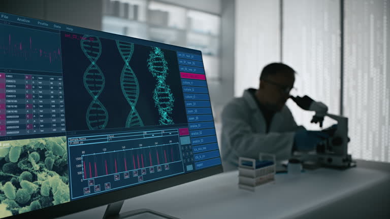 سئو تخصصی پزشکی برای مراکز ژنتیک و مشاوره ژنتیک در تهران: دانشمند مرد در آزمایشگاه، سئو مراکز ژنتیک