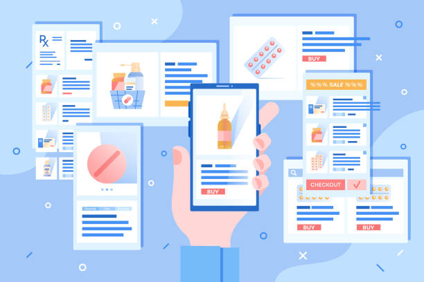 طراحی وبسایت داروخانه تخصصی با رویکرد موبایل فرست در مشهد - سفارش در داروخانه با اپلیکیشن موبایل