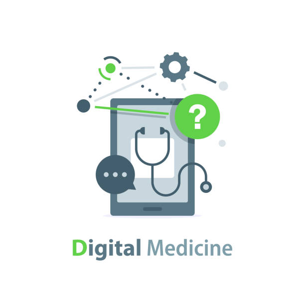 سئو سایت پزشکان ایمپلنت در مشهد: استراتژیهای توسعه وب و برندینگ دیجیتال پزشکی 2026 - تصویر تعامل آنلاین بیمار با پزشک، نشاندهنده اهمیت حضور آنلاین و سئو دندانپزشکی