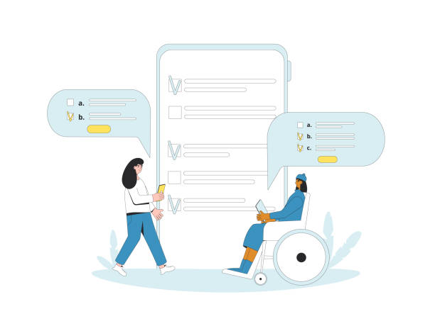 تجربه کاربری بیماران و نوبتدهی آنلاین پزشک برای کلینیک قلب - مفهوم آزمون آنلاین و امنیت دادهها