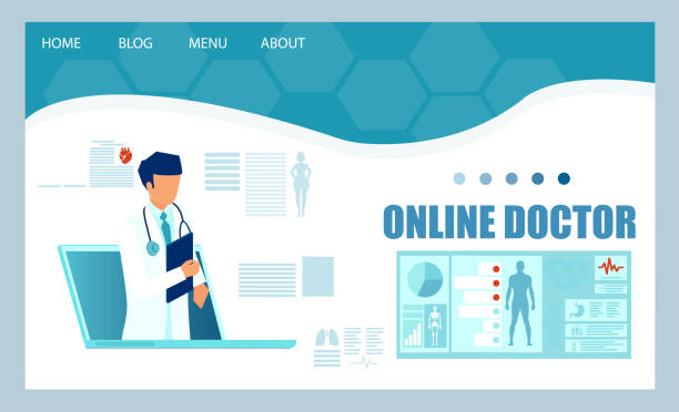 طراحی سایت پزشکی فوق تخصص ریه و ICU در کرمان - مفهوم خدمات پزشکی آنلاین با موبایل